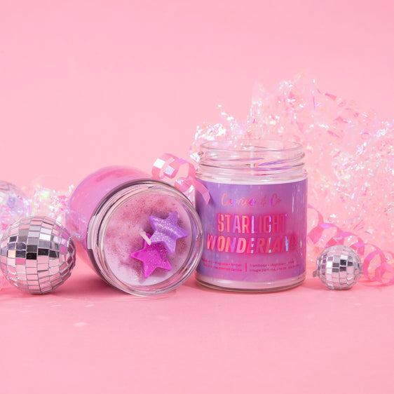 Bougie Starlight Wonderland - Framboise + Magnolia + Ambre