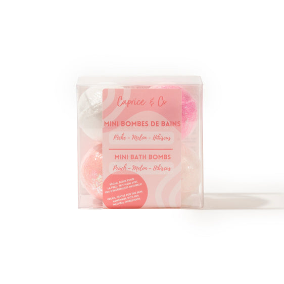 Rose - Bombes de bain - Lot de 4