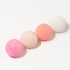 Rose - Bombes de bain - Lot de 4