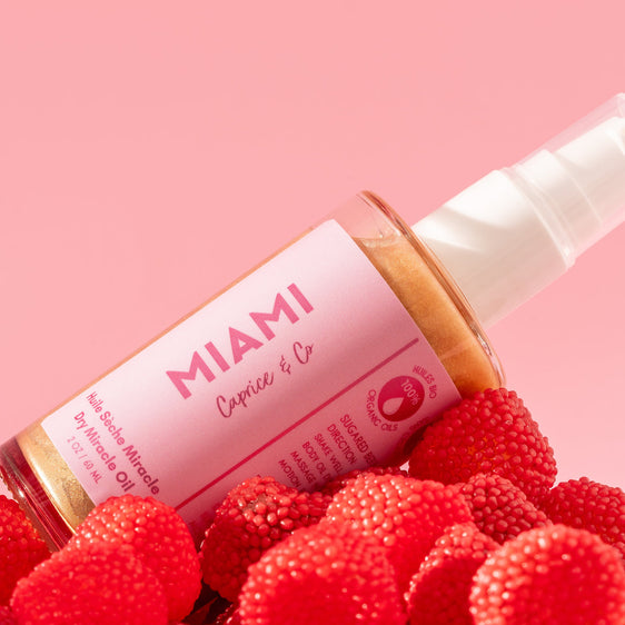 Miami - Huile de corps sèche et scintillante