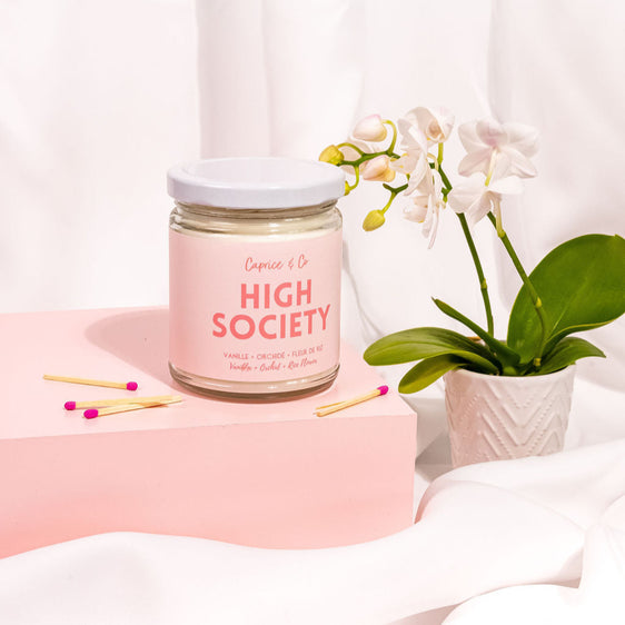 Bougie - High Society - Vanille + Orchidée + Fleur de riz