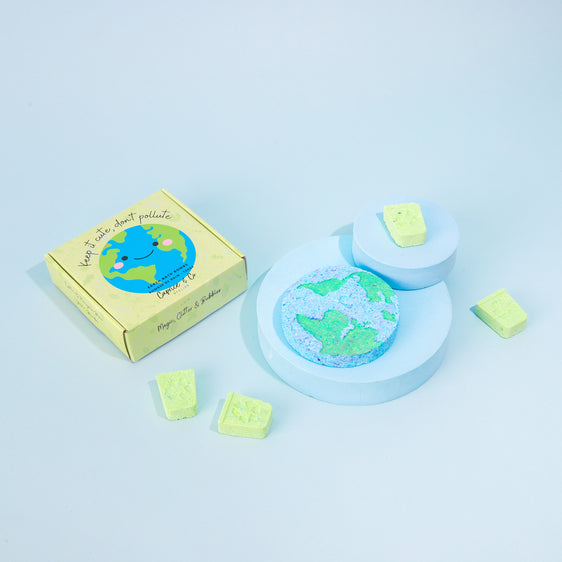 Keep it Cute, Don't Pollute!  Mega + Minis Bath Bomb Set