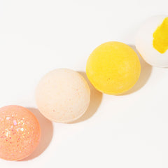 Yellow - Bath Bombs - Set of 4