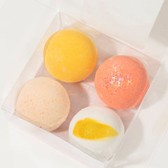 Yellow - Bath Bombs - Set of 4