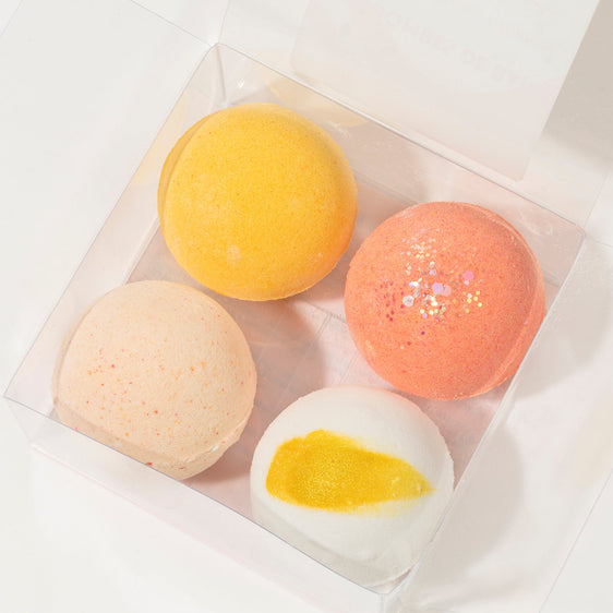 Yellow - Bath Bombs - Set of 4