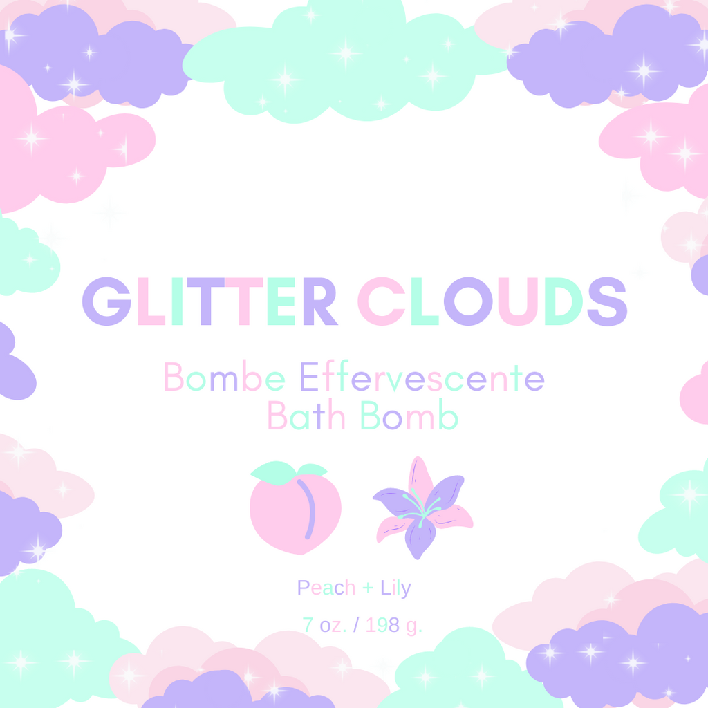 Glitter Clouds - Bath Bomb