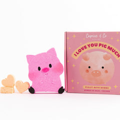 I love you PIG much - Mega + Minis bath bomb set