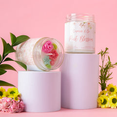 Pink Blossom Candle - Peony + Rose + Suede